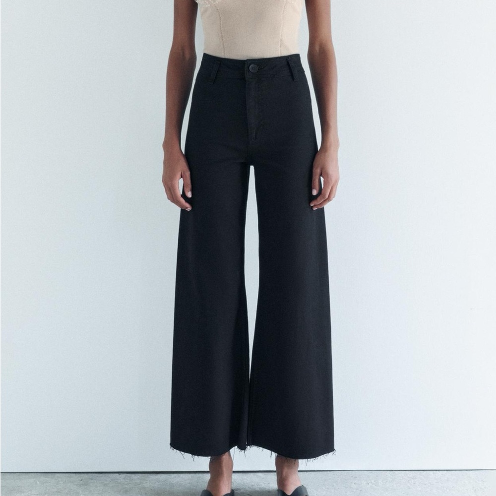 Zara marine straight pants